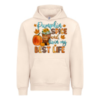 Sandshell pumpkin spice and livin  my best life Urban Hoodie - Zillion Design Studio