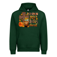 Forest Green pumpkin spice and jesus christ Urban Hoodie - Zillion Design Studio