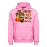 Fuchsia Pink pumpkin spice and jesus christ Urban Hoodie - Zillion Design Studio