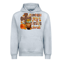 Heather Grey pumpkin spice and jesus christ Urban Hoodie - Zillion Design Studio