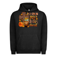 Pigment Black pumpkin spice and jesus christ Urban Hoodie - Zillion Design Studio