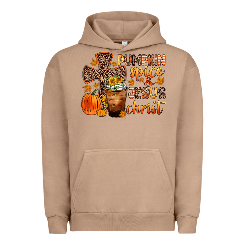 Pumpkin Spice And Jesus Christ Urban Hoodie by Zillion Design Studio | Teevron