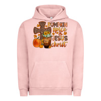 Pigment Salmon pumpkin spice and jesus christ Urban Hoodie - Zillion Design Studio