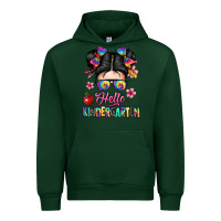 Forest Green hello kindergarten Urban Hoodie - texasbilliewilder