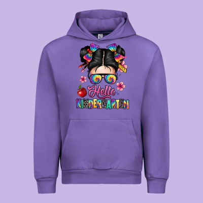 Hello Kindergarten Urban Hoodie Designed By Texasbilliewilder