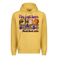 Antique Gold i'm just here for the snacks #basketball sister Premium Hoodie - Zillion Design Studio