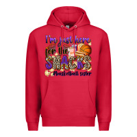 Cardinal i'm just here for the snacks #basketball sister Premium Hoodie - Zillion Design Studio