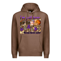 Chestnut i'm just here for the snacks #basketball sister Premium Hoodie - Zillion Design Studio