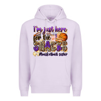 Lilac i'm just here for the snacks #basketball sister Premium Hoodie - Zillion Design Studio