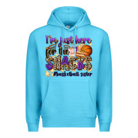 Ocean Blue i'm just here for the snacks #basketball sister Premium Hoodie - Zillion Design Studio