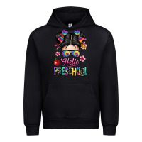 Black hello preschool kid Urban Hoodie - texasbilliewilder