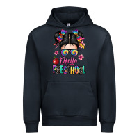 Navy hello preschool kid Urban Hoodie - texasbilliewilder