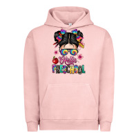 Pigment Salmon hello preschool kid Urban Hoodie - texasbilliewilder