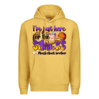 Antique Gold i'm just here for the snacks #basketball brother Premium Hoodie - Zillion Design Studio