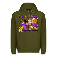 Army Green i'm just here for the snacks #basketball brother Premium Hoodie - Zillion Design Studio