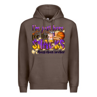 Coffee i'm just here for the snacks #basketball brother Premium Hoodie - Zillion Design Studio