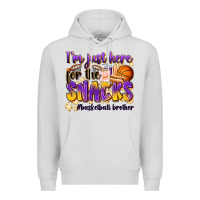Dove Grey i'm just here for the snacks #basketball brother Premium Hoodie - Zillion Design Studio