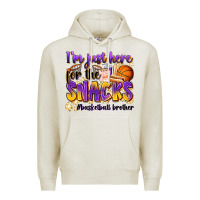 Oatmeal Heather i'm just here for the snacks #basketball brother Premium Hoodie - Zillion Design Studio