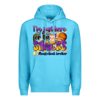 Ocean Blue i'm just here for the snacks #basketball brother Premium Hoodie - Zillion Design Studio