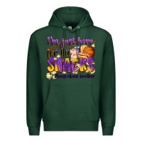 Sports Green i'm just here for the snacks #basketball brother Premium Hoodie - Zillion Design Studio