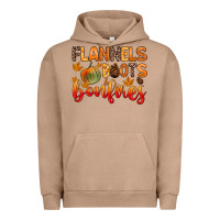 Pigment Burro flannels boots and bonfires Urban Hoodie - Zillion Design Studio