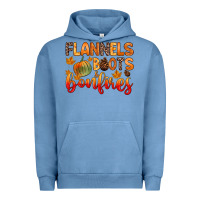 Flannels Boots And Bonfires Urban Hoodie | Teevron