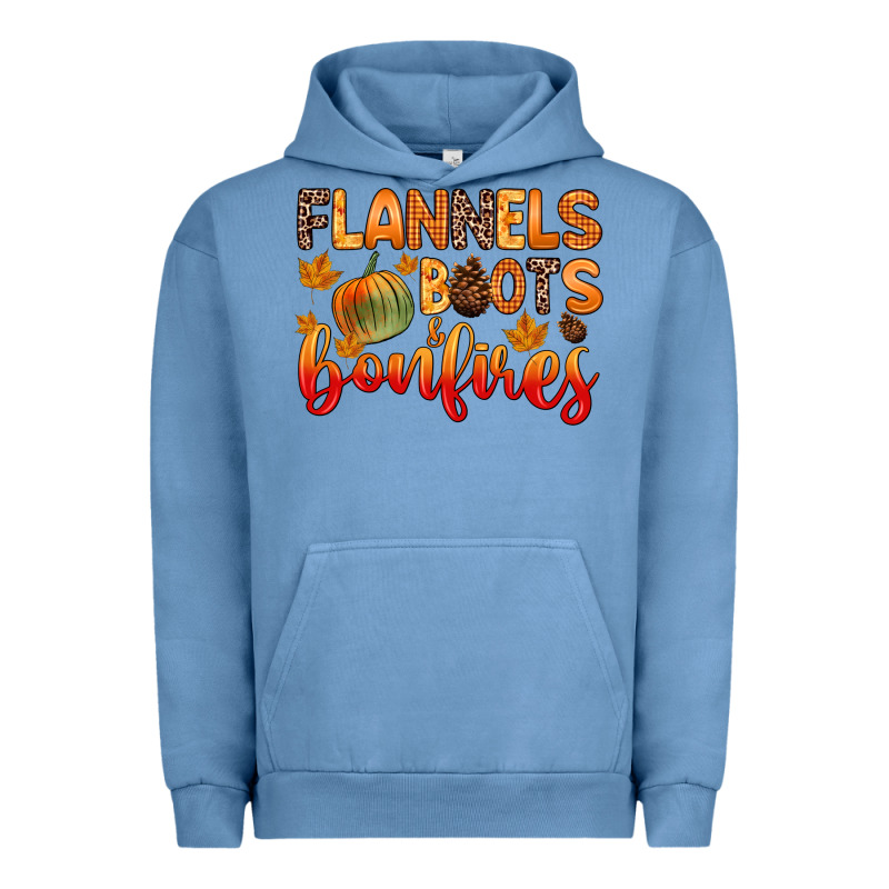 Flannels Boots And Bonfires Urban Hoodie by Zillion Design Studio | Teevron