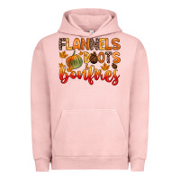 Pigment Salmon flannels boots and bonfires Urban Hoodie - Zillion Design Studio