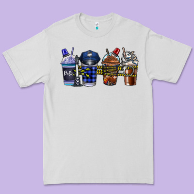 Police Coffee Premium Tee Designed By Cowhidedigitalart