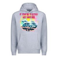 Heather Grey if youre testing my waters tbw Premium Hoodie - texasbilliewilder
