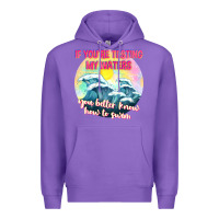 Purple if youre testing my waters tbw Premium Hoodie - texasbilliewilder