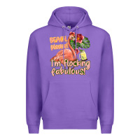 Purple im flocking fabulous Premium Hoodie - texasbilliewilder
