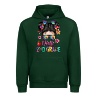 Forest Green hello second grade kid Urban Hoodie - texasbilliewilder