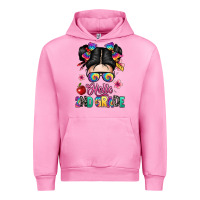 Fuchsia Pink hello second grade kid Urban Hoodie - texasbilliewilder