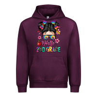 Mauve Wine hello second grade kid Urban Hoodie - texasbilliewilder