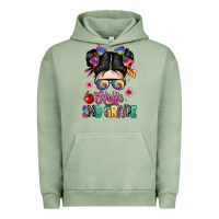 Pigment Oil Green hello second grade kid Urban Hoodie - texasbilliewilder