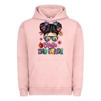 Pigment Salmon hello second grade kid Urban Hoodie - texasbilliewilder