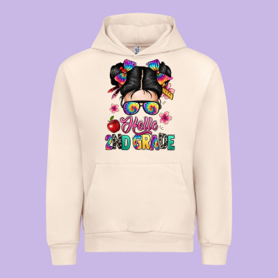 Hello Second Grade Kid Urban Hoodie Designed By Texasbilliewilder
