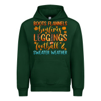 Forest Green boots flannels bonfires leggins football Urban Hoodie - Zillion Design Studio