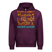 Mauve Wine boots flannels bonfires leggins football Urban Hoodie - Zillion Design Studio
