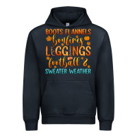 Navy boots flannels bonfires leggins football Urban Hoodie - Zillion Design Studio