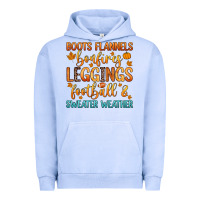 Boots Flannels Bonfires Leggins Football Urban Hoodie | Teevron
