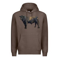 Coffee black angus bull Premium Hoodie - RanaPortraitStore