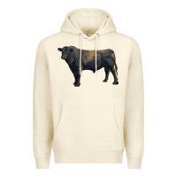 Sandshell black angus bull Premium Hoodie - RanaPortraitStore