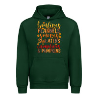 Forest Green bonfires flannels s'mores campfires and pumpkins Urban Hoodie - Zillion Design Studio
