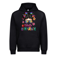Black hello sixth grade kid Urban Hoodie - texasbilliewilder