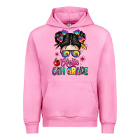 Fuchsia Pink hello sixth grade kid Urban Hoodie - texasbilliewilder