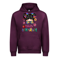 Mauve Wine hello sixth grade kid Urban Hoodie - texasbilliewilder