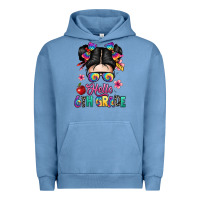 Pigment Pebble Blue hello sixth grade kid Urban Hoodie - texasbilliewilder