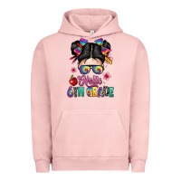 Pigment Salmon hello sixth grade kid Urban Hoodie - texasbilliewilder